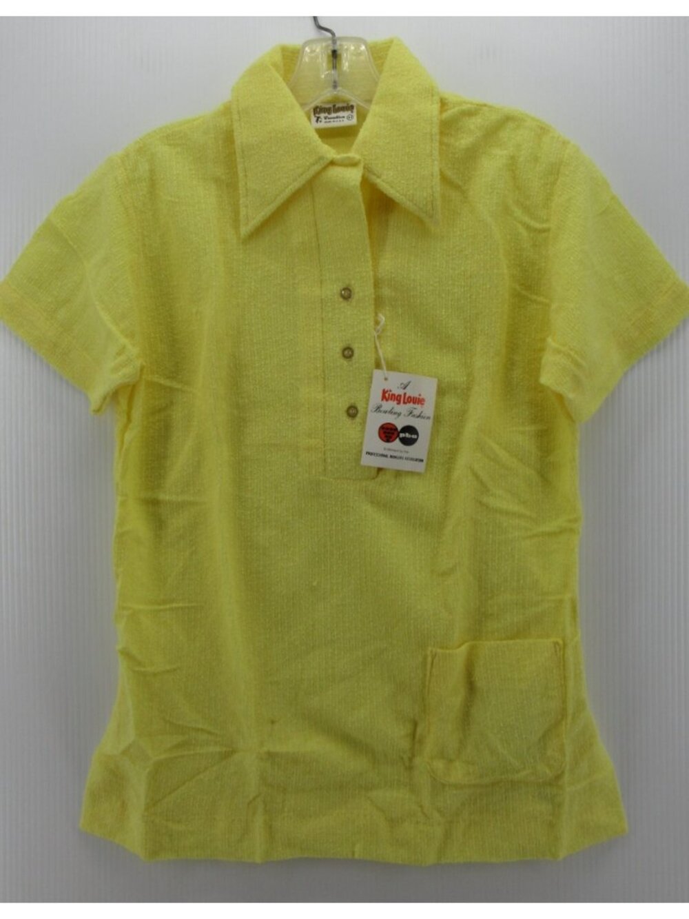 VINTAGE King Louie Polo Shirt 32 Bowling 70s Leisure Small NWT *